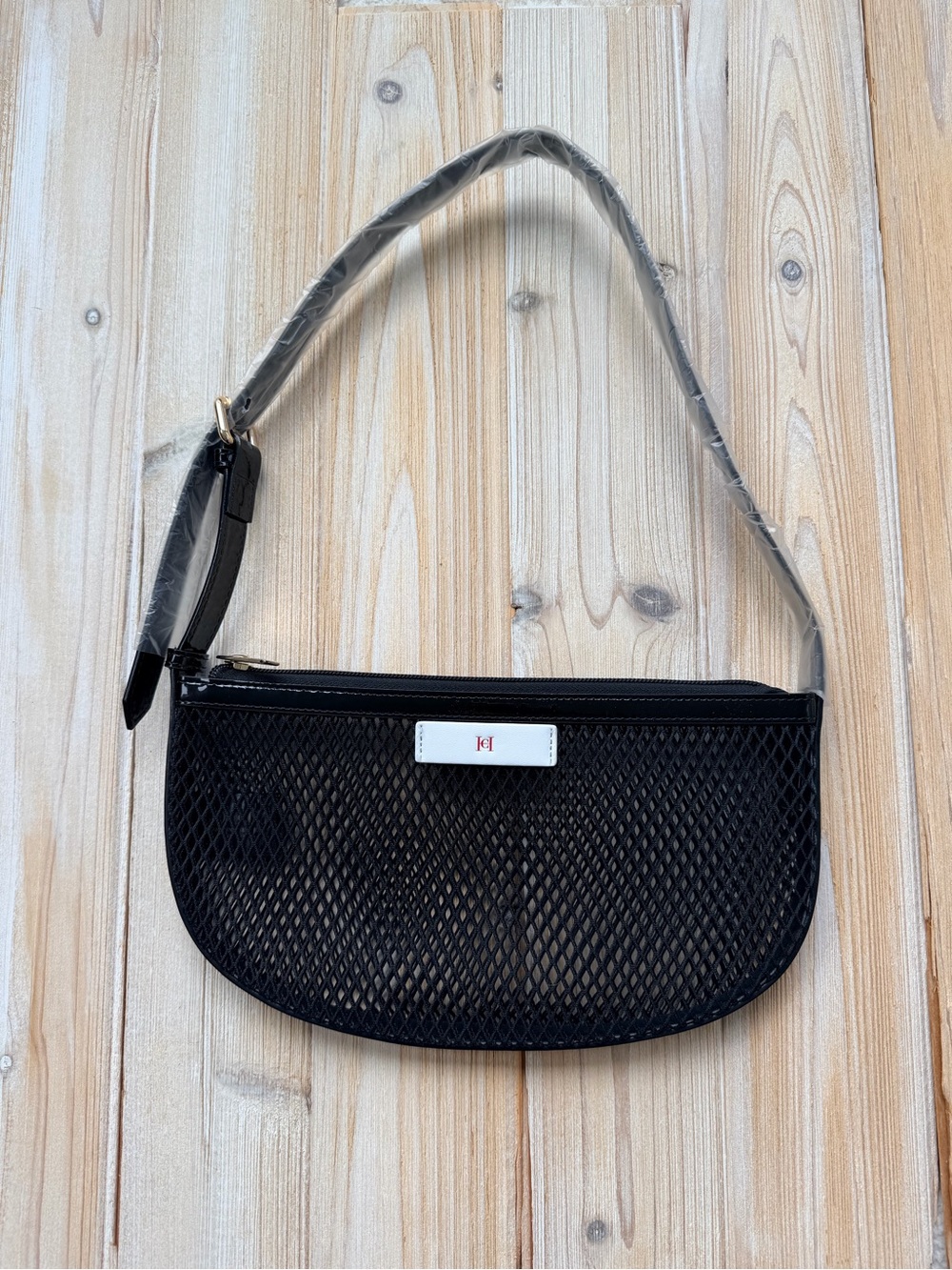 Carolina Herrera  🖤  Black Mesh Shoulder Bag